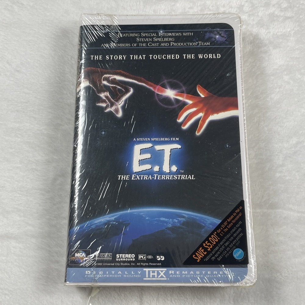 E.T. The Extra-Terrestrial (VHS,‎ 1996, Clamshell)